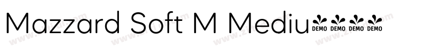 Mazzard Soft M Mediu字体转换